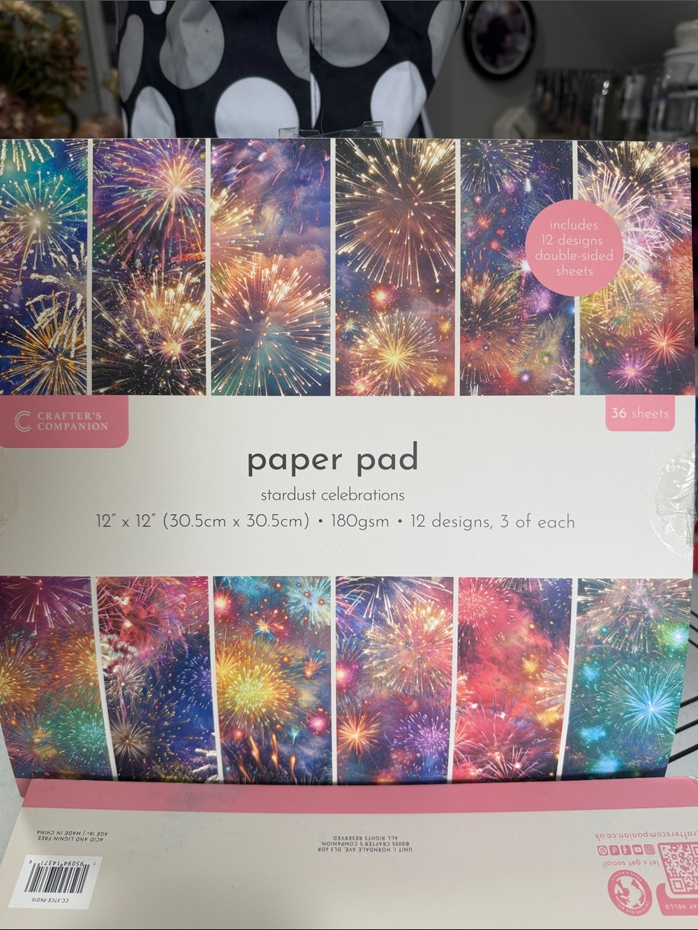 Crafters Companion Stardust Celebration Paper Pad